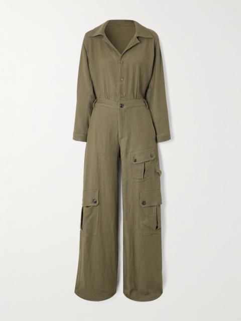 FORTELA Woven Cargo Jumpsuit