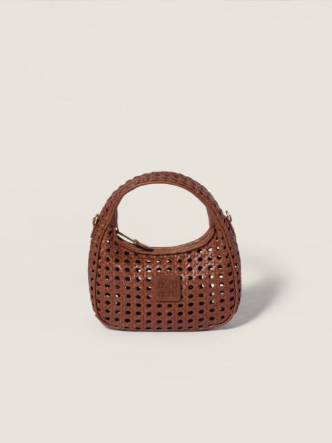 Miu Miu Wander woven leather bag