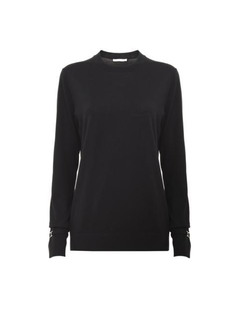 Chloé CREW-NECK FITTED SWEATER