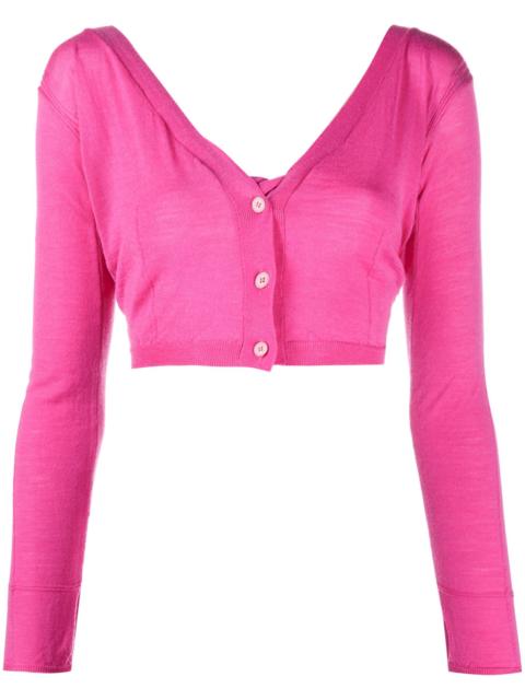 JACQUEMUS cropped button-fastening cardigan