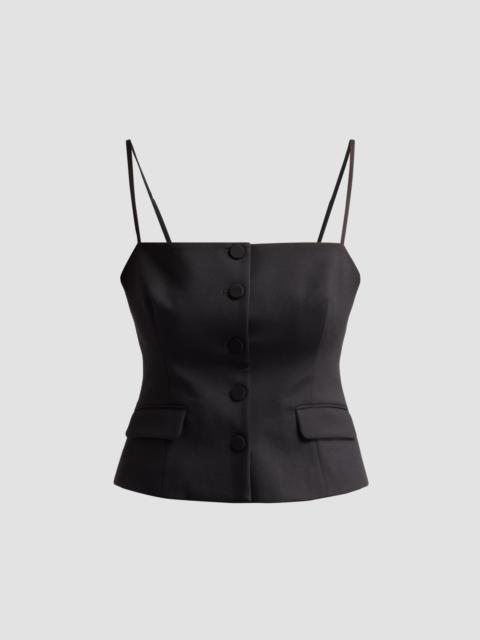 rag & bone Women's Irina Square Neck Tank - Black