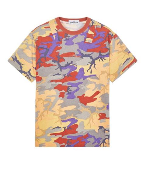 Stone Island 207E5 S.I. HERITAGE CAMO ORANGE