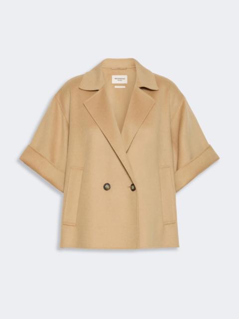 WEEKEND Max Mara NEO Short wool broadcloth coat - CAMEL