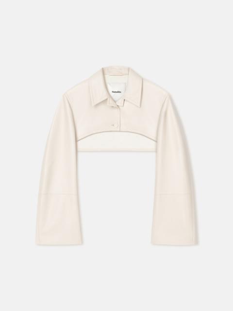Nanushka Cropped Regenerated Leather Bolero