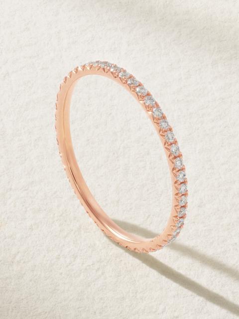 ANITA KO Eternity 18-karat Rose Gold Diamond Ring