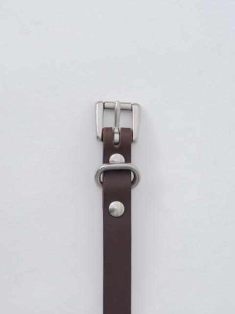 YOKO SAKAMOTO Standard Belt Slim - Brown × Silver