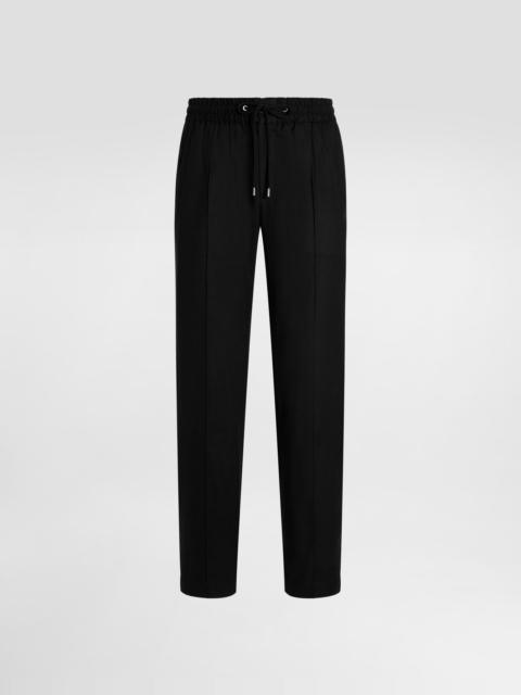 Dolce & Gabbana Chevron flannel joggers