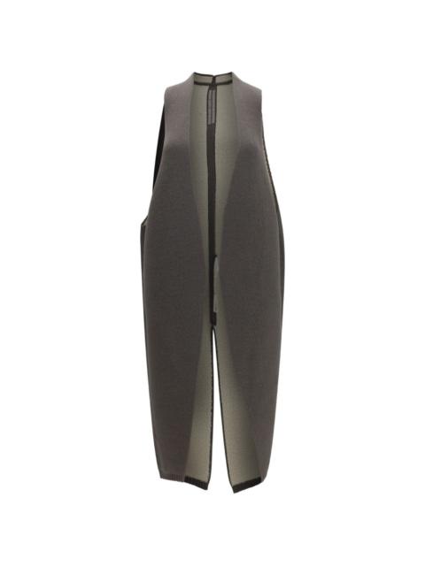 Rick Owens knit shearling-lined gilet