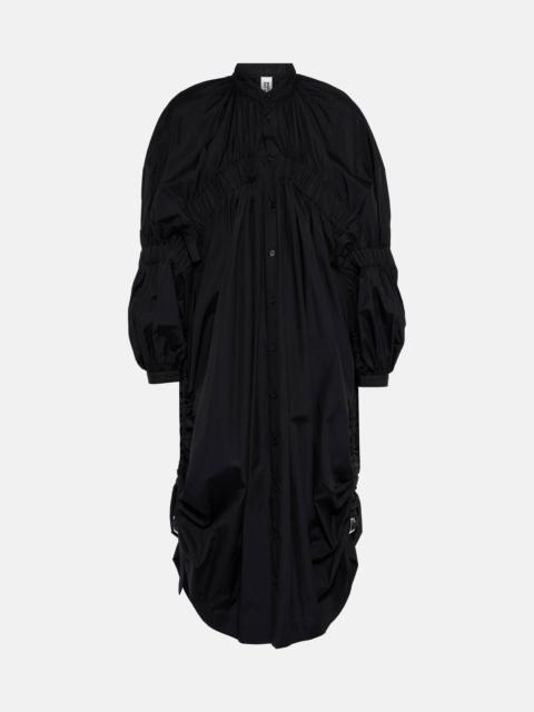 Noir Kei Ninomiya Draped cotton midi dress