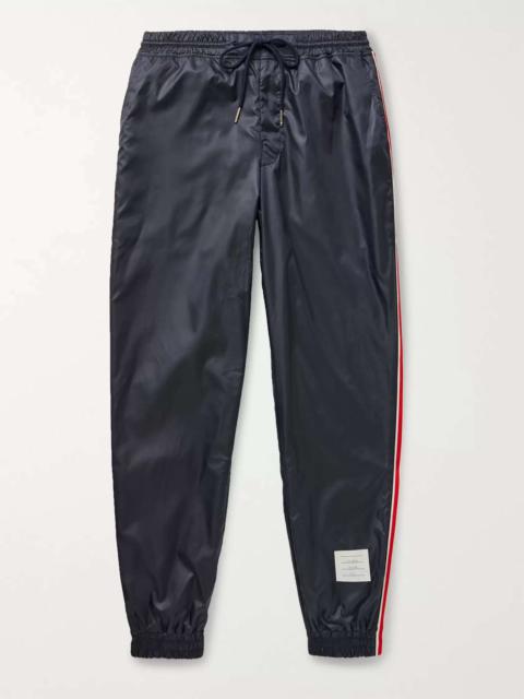 Tapered Grosgrain-Trimmed Ripstop Track Pants