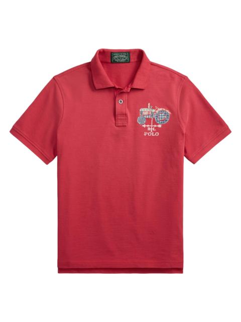 Polo Ralph Lauren Men's Artisan Cotton Mesh Polo Shirt - Sunrise Red