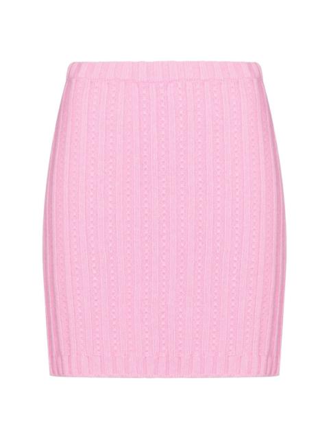 Blumarine high-rise knitted skirt