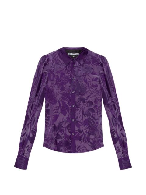 DSQUARED2 floral buttoned shirt