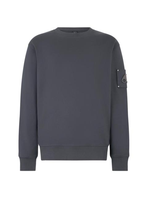 MOOSE KNUCKLES Men's Icon Sportswear Hartsfield Cotton Sweatshirt - Cement