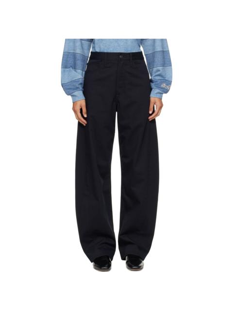AGOLDE Navy Luna Trousers