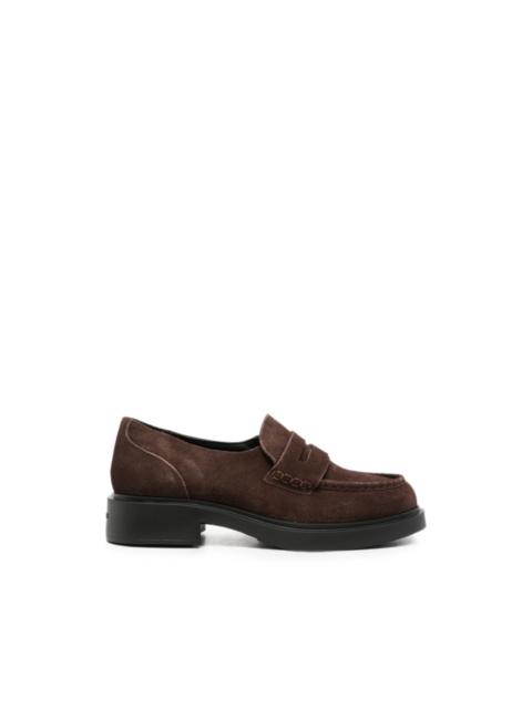 G.H.BASS Albany suede loafers