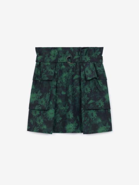 KENZO 'Ghost Flower' belted skirt