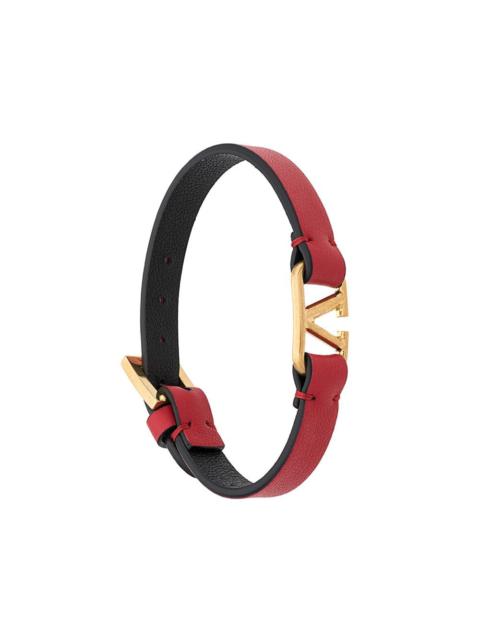 Vlogo signature leather bracelet