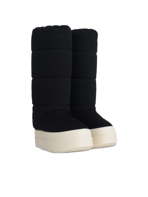 Rick Owens DRKSHDW Mega Bumper "Black/Milk" boots