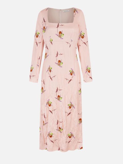 EMILIA WICKSTEAD Renne Dress In Pink Satin