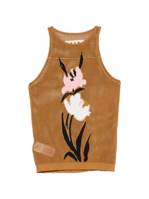 Marni Perforated knit top