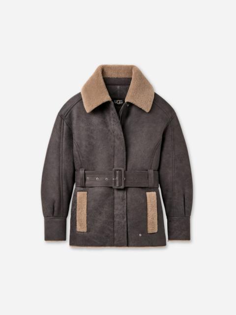 UGG ® Women's Ensily Belted Jacket in Obsidian