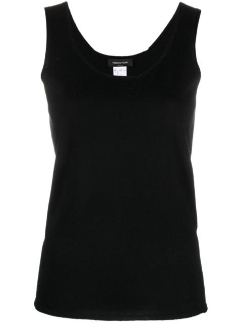 FABIANA FILIPPI scoop-neck knitted tank top
