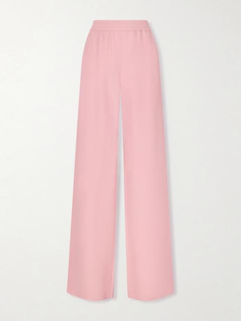Valentino Silk-cady Wide-leg Pants