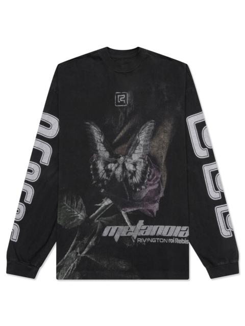 RRR123 Metamoth Vintage Long Sleeve Tee Jet Black