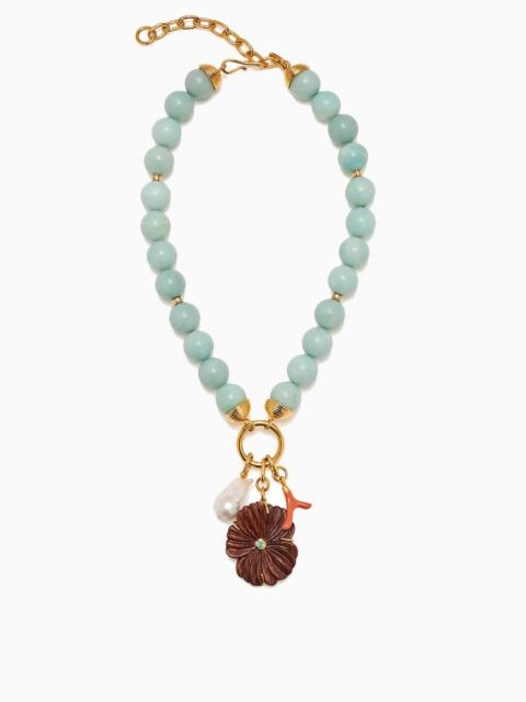 LIZZIE FORTUNATO Desert Bloom Necklace in Amazonite