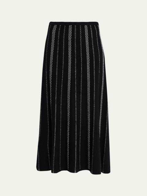 Proenza Schouler Morena Textured Knit Midi Skirt