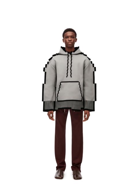 Loewe Pixelated hoodie in technical knit