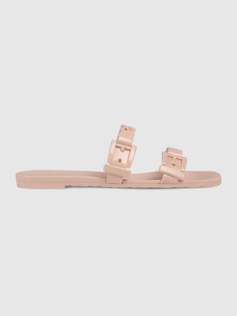GUCCI Women's rubber slide sandal