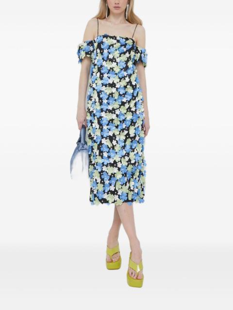 STINE GOYA floral-embellished midi dress