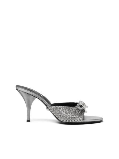 VERSACE 85mm leather mules