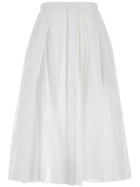 Jil Sander cotton midi skirt