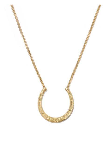KENDRA SCOTT Metal Horseshoe 18k Yellow Gold Vermeil Short Pendant Necklace