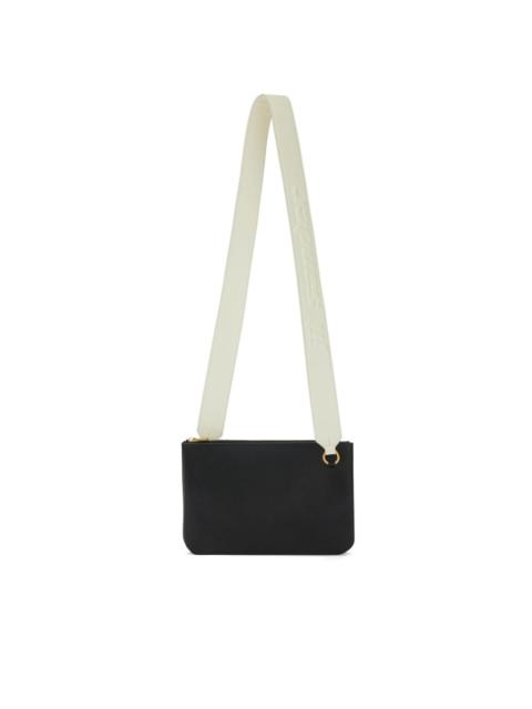 Link LG logo-strap leather crossbody bag