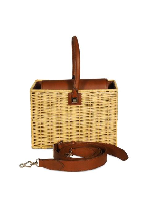 Max Mara raffia tote bag