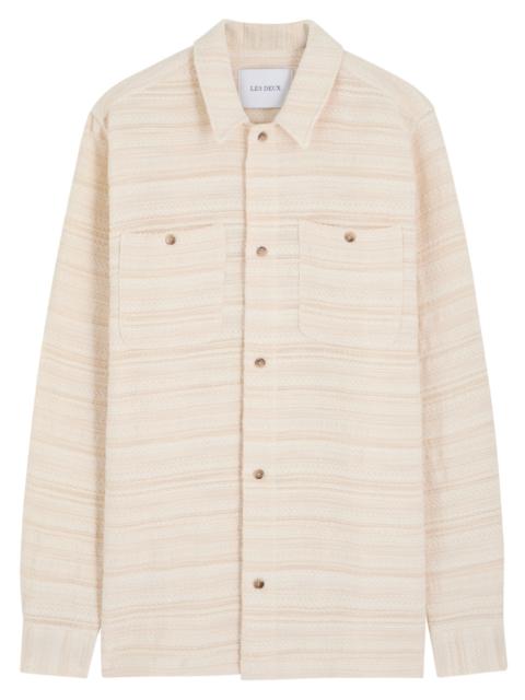Les Deux Les Deux Jonas Embroidered Woven Overshirt Jacket