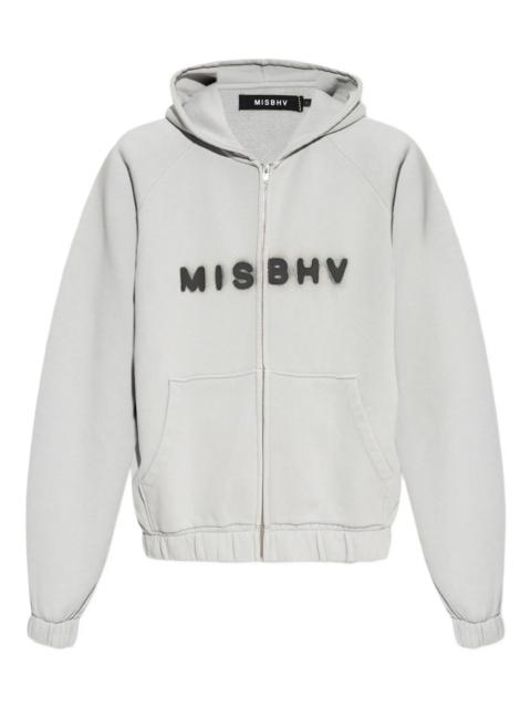 MISBHV logo-print zip-up hoodie