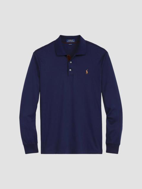 Polo Ralph Lauren Men's Cotton Interlock Long-Sleeve Polo Shirt - Refined Navy