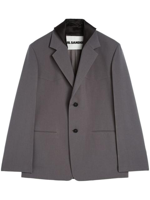 Jil Sander detachable-collar tailored jacket