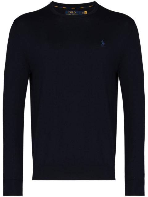 Polo Ralph Lauren logo-embroidered crewneck jumper