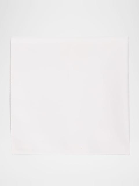 Brunello Cucinelli Men's Solid Cotton Evening Pocket Square