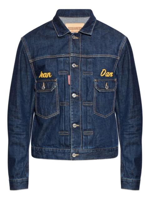 DSQUARED2 embroidered-detail denim jacket