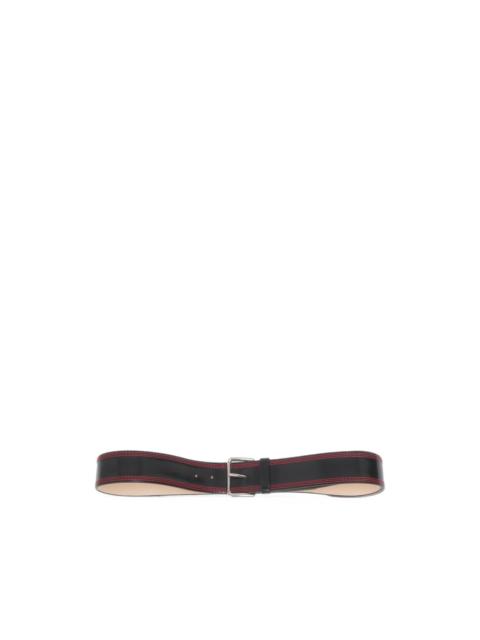 Marni triple-needle-stitch leather belt