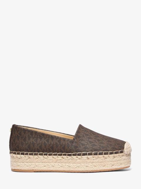 MICHAEL KORS Lynn Signature Logo Platform Espadrille