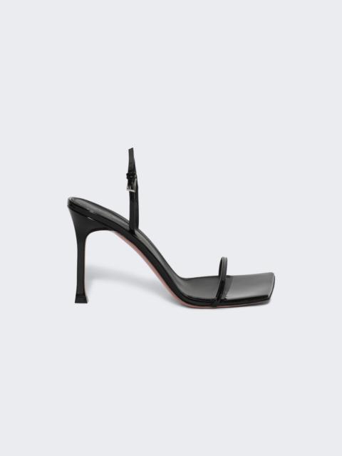 Amina Muaddi Maya Slingback Sandals Patent Black
