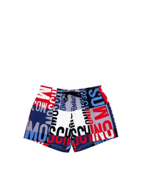 Moschino LOGO-PRINT DRAWSTRING SWIM SHORTS